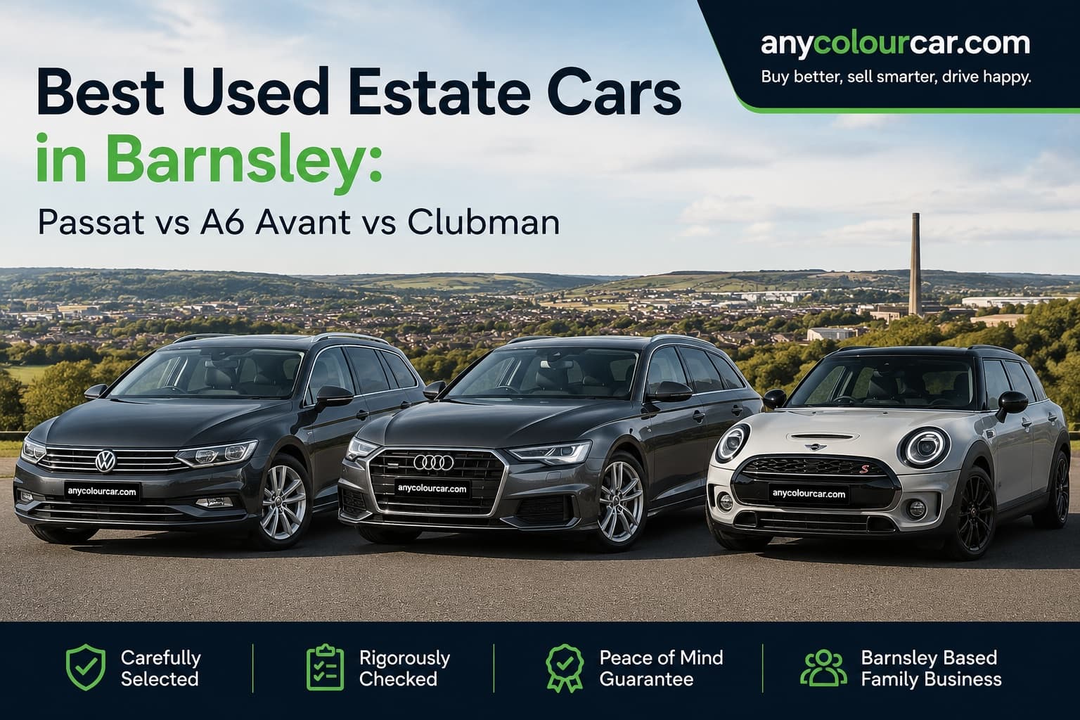 Best Used Estate Cars in Barnsley: Passat vs A6 Avant vs Clubman