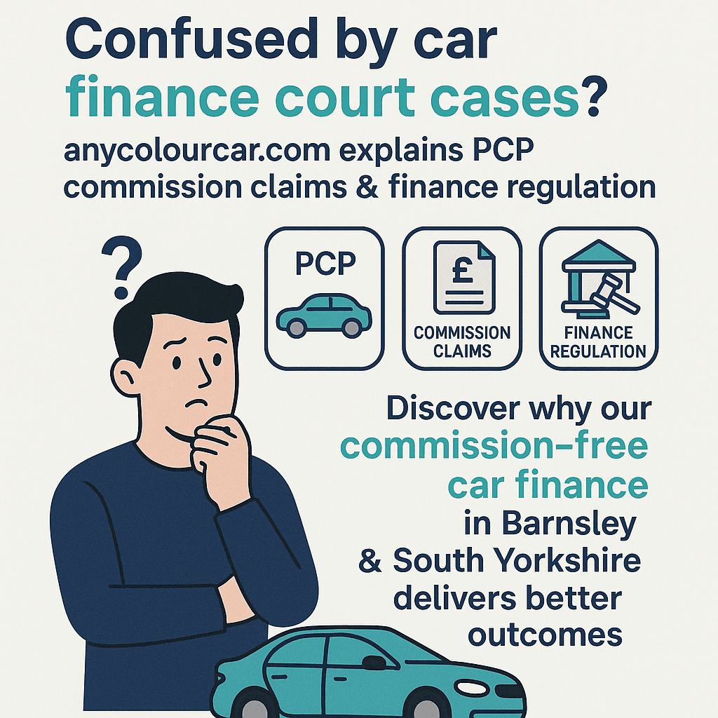 Car Finance Court Cases Explained: Why Barnsley Drivers Can Trust anycolourcar.com