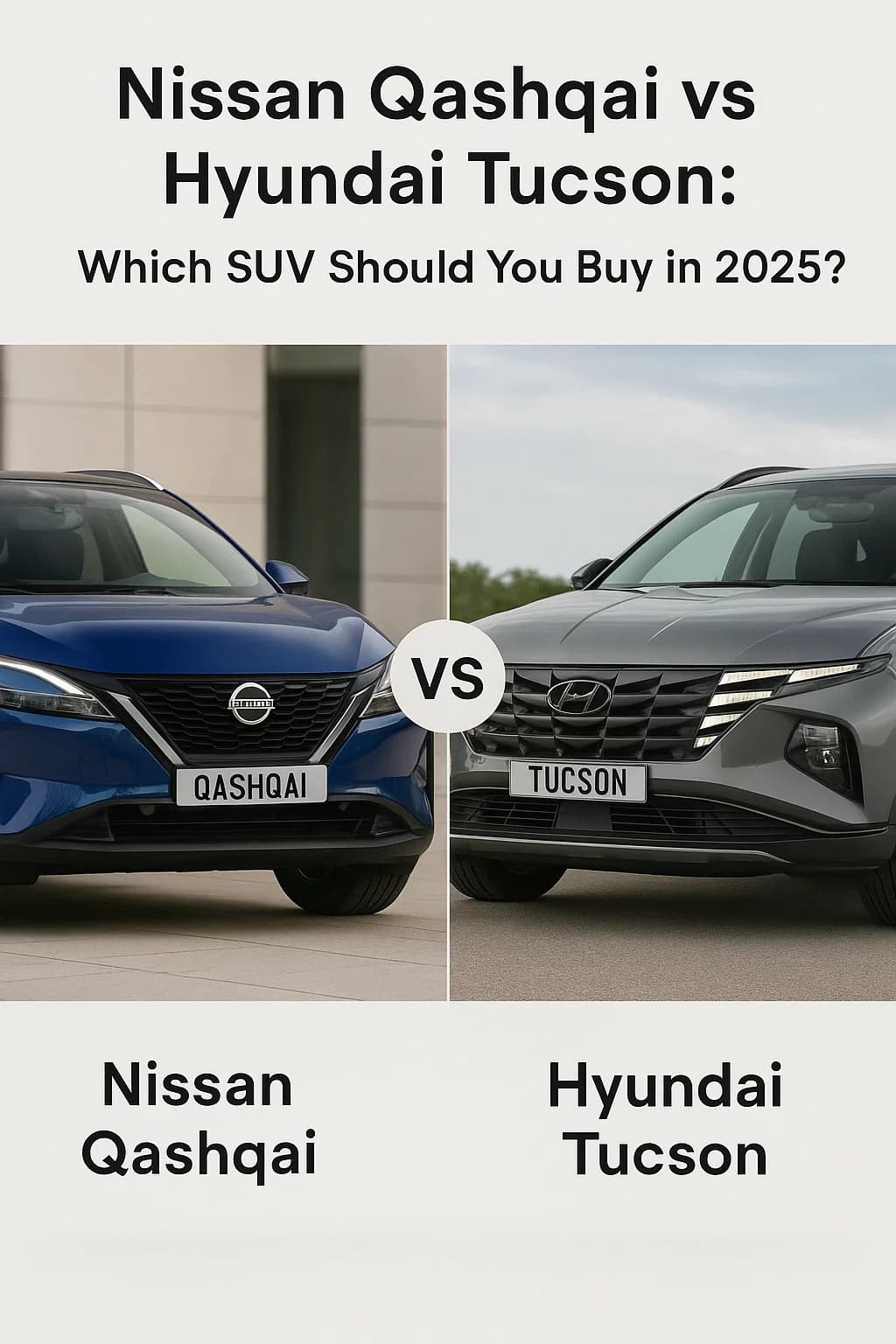 🚗 Nissan Qashqai vs Hyundai Tucson: Which SUV Should You Buy in 2025?