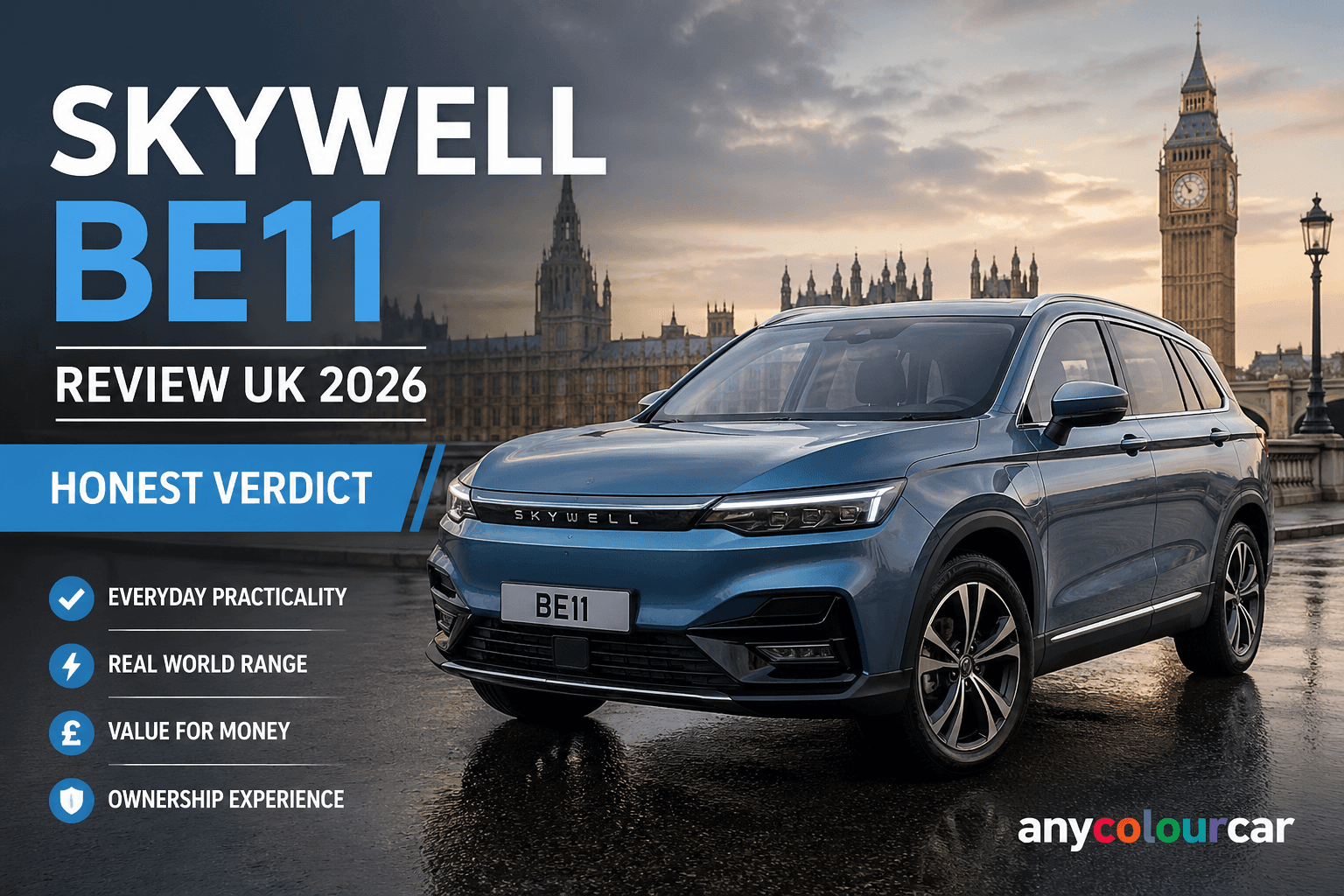 Skywell BE11 Review UK 2026: Honest Verdict | anycolourcar